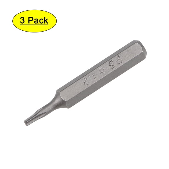 Unique Bargains 5/32" Hex Shank 1.1" Length Y0.6 Magnetic Screwdriver Bit S2 Steel 3 Pack