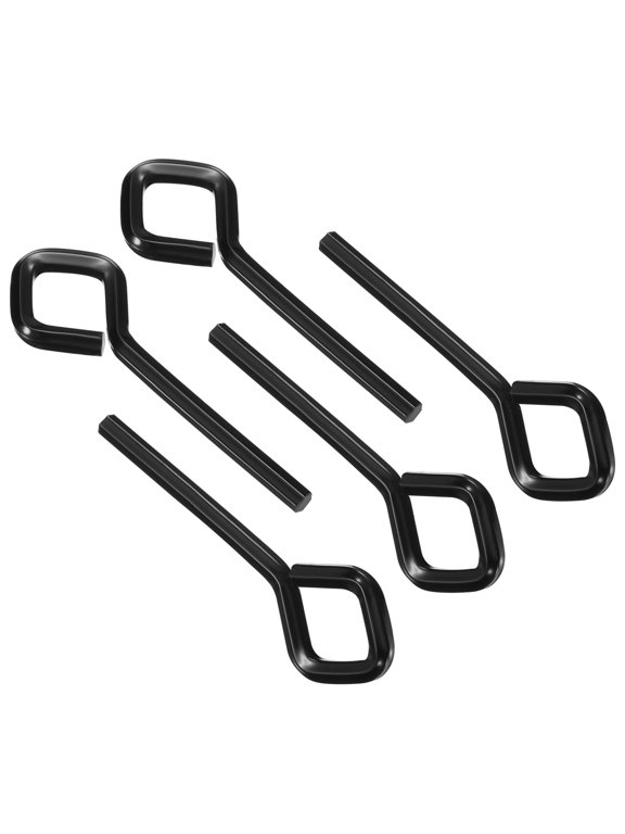 5/32 Inch Hex Key, 5 Pcs Hex Dogging Key Rhombus Standard Hexagon Wrench Door Keychain for Push Bar Exit Device, Black