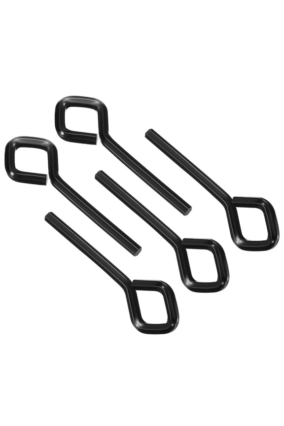 5/32 Inch Hex Key, 5 Pcs Hex Dogging Key Rhombus Standard Hexagon Wrench Door Keychain for Push Bar Exit Device, Black