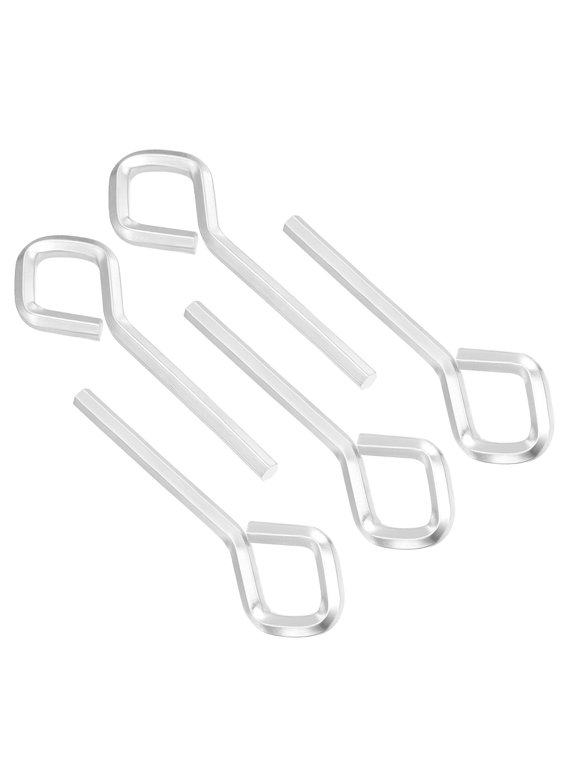 5/32 inch Hex Key, 5Pcs Hex Dogging Key Rhombus Standard Hexagon Wrench Door Keychain for Push Bar Exit Device, Silver