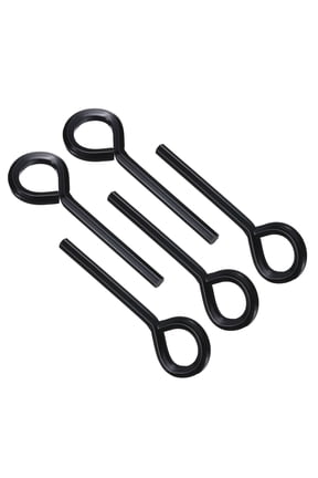 5/32 inch Hex Key, 5Pcs Hex Dogging Key Round Standard Hexagon Wrench Door Keychain for Push Bar Exit Device, Black