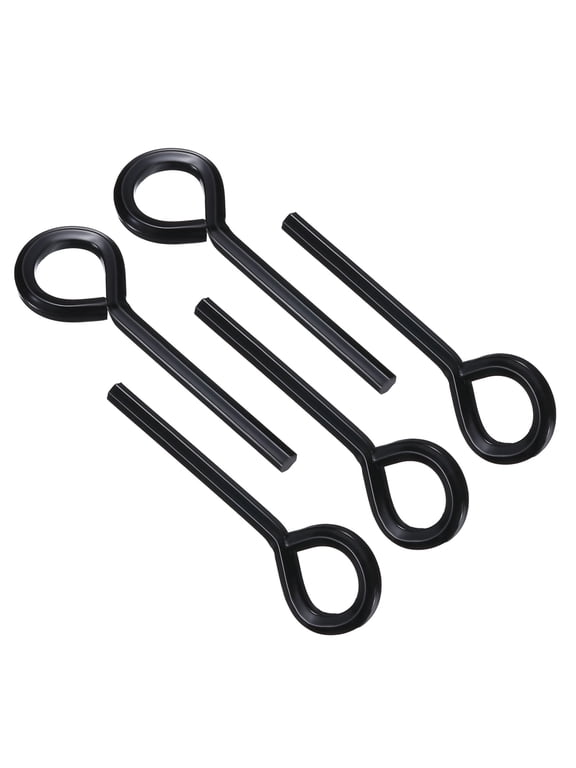 5/32 inch Hex Key, 5Pcs Hex Dogging Key Round Standard Hexagon Wrench Door Keychain for Push Bar Exit Device, Black