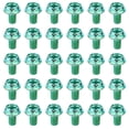 thumbnail image 1 of Uxcell 5/32 x 1/4 Inch Ground Screws, 30 Pack Green Grounding Screw Hex Phillips Head Flanged for Home, 1 of 5