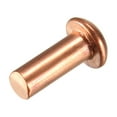 thumbnail image 1 of Uxcell 5/32" x 25/64" Round Head Solid Rivets Fasteners Copper 50Pcs, 1 of 3