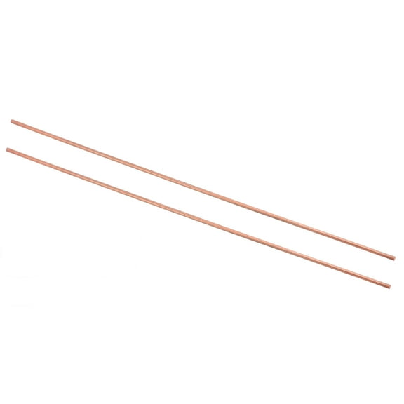Uxcell 5/32 x 5/32 x 20" T2 Copper Square Bar, 2pcs Solid Flat Mill Stock
