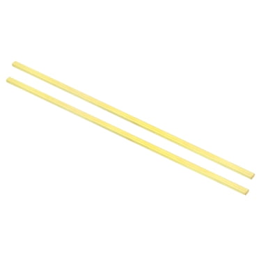 2-Pack H59 Brass Square Bars - 250mm Length, 5x5mm Solid Brass Rods For DIY Projects