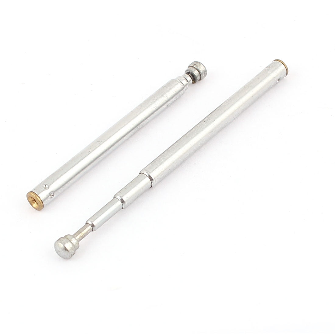 Uxcell 5.35inch Long 4 Section Metal AM FM Radio Universal Telescopic ...