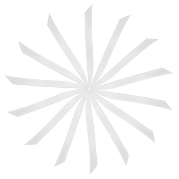 Uxcell Arrow Vanes Turkey Archery Arrows Feathers Fletching, Right Wing Fit for Hunting Target Shooting - Knife Shaped White