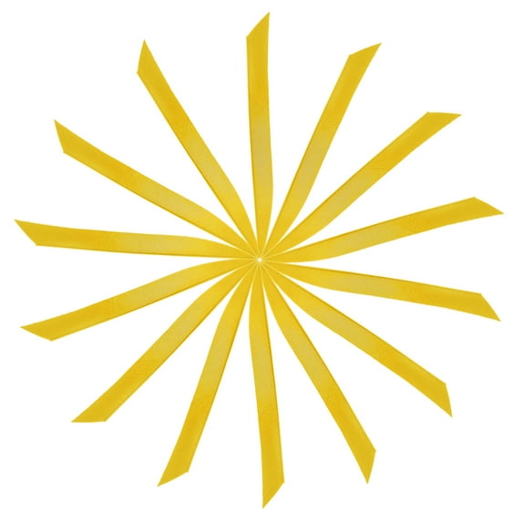 Uxcell Arrow Vanes Turkey Archery Arrows Feathers Fletching, Right Wing Fit for Hunting Target Shooting - Knife Shaped Yellow