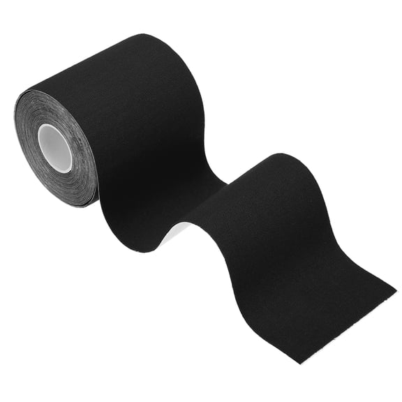 Uxcell 5.5 Yard x 3 Inch Kinesiology Tape, Adhesive Cotton Sports Muscle Support Tapes Waterproof Elastic Tape Black