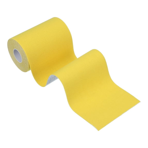 Uxcell 5.5yd x 4" Kinesiology Tape Adhesive Cotton Sport Muscle Tape Yellow