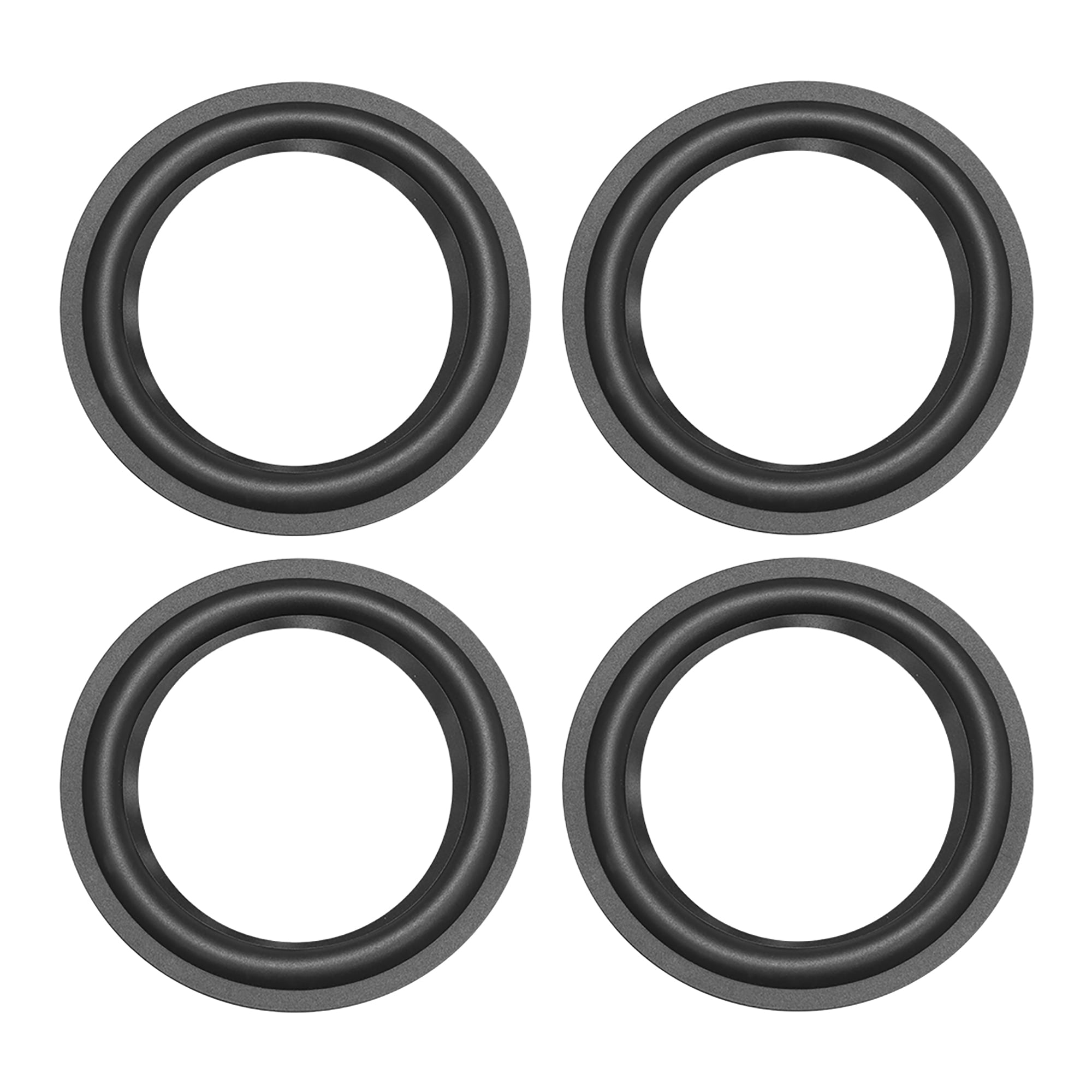 Uxcell 5.5 inch Speaker Edge Surround Rings Replacement Part for Speaker Repair Rubber 4pcs
