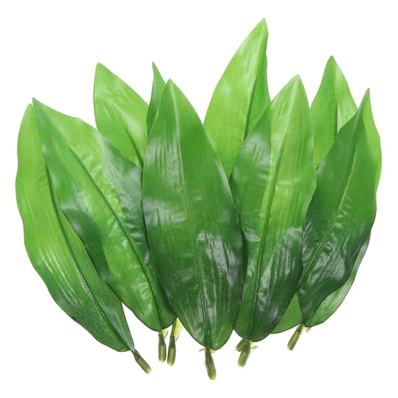 Uxcell 5.51x1.77" Artificial Silk Leaf, 40 Pcs Artificial Greenery Fake Leaves Fake Crafts for DIY Wedding Bouquets