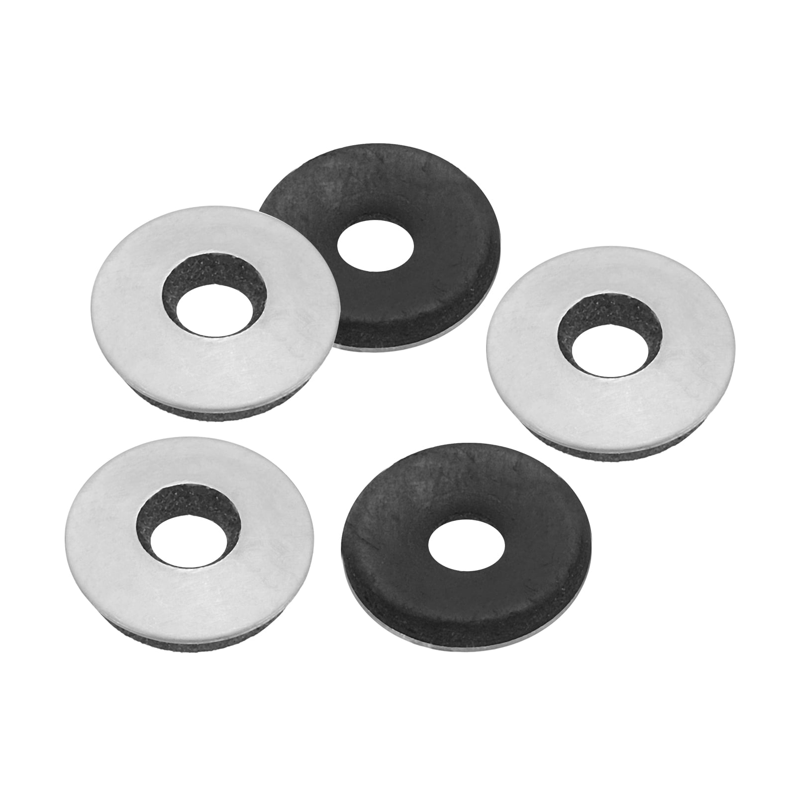 Uxcell 5.5x16mm 304 Stainless Steel EPDM Bonded Sealing Neoprene Rubber ...