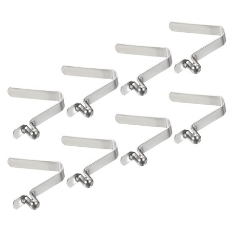 Uxcell 5.5x3.8mm Kayak Paddle Snaps Hollow Button Single Pin Lock Tube Spring Clips for Tent Pole, 8 Pack