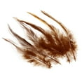 thumbnail image 1 of Uxcell 5-6 Inch Rooster Feathers, 100 Pack Bulk Natural Feathers for Crafts Style 2, Brown, 1 of 5