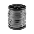 thumbnail image 1 of Uxcell 5/64" 98ft Stainless Steel Cable Wire Rope 7 x 7 Strands Vinyl Coated with Reel for Deck Railing, 1 of 5
