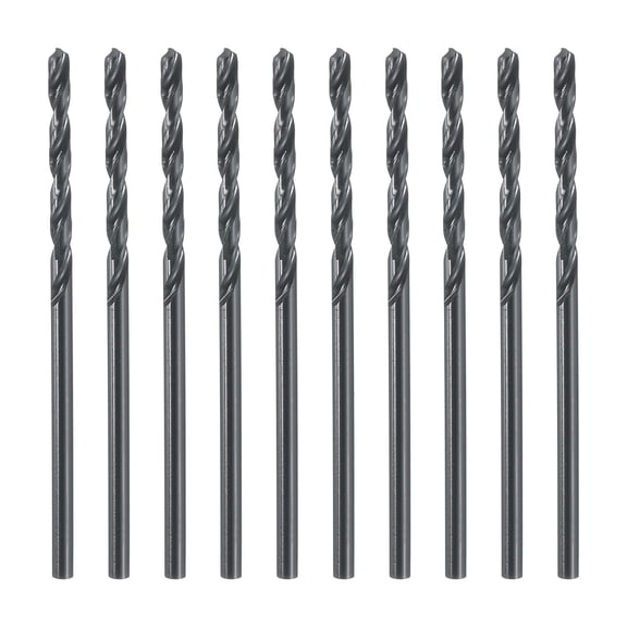 Uxcell 5/64" High-Speed Steel Drill Bits, M35 HSS Twist Drill Bit Jobber Drill Bit with 5/64" Round Straight Shank, Wood, 10pcs