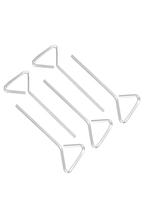 5/64 Inch Hex Key, 5 Pcs Hex Dogging Key T-Shaped Standard Hexagon Wrench Door Keychain for Push Bar Exit Device, Silver