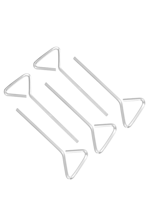 5/64 Inch Hex Key, 5 Pcs Hex Dogging Key T-Shaped Standard Hexagon Wrench Door Keychain for Push Bar Exit Device, Silver