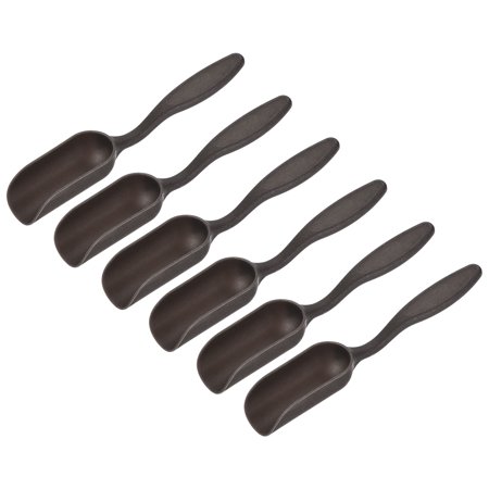 Uxcell 5.7'' Gardening Shovel Spoons Soil Scoops Planting Tools, Black 12 Pack