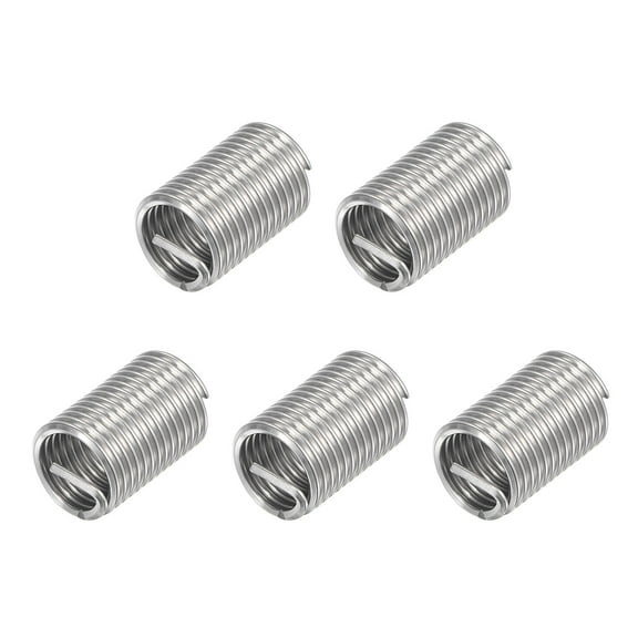 Uxcell 5/8-11 UNC 2.5D 304 Stainless Steel Wire Thread Inserts Screw Repair Sleeve 5 Pack