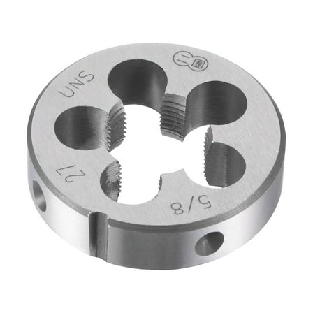 Uxcell 5/8"-27 UNS Alloy Tool Steel Machine Thread Round Threading Die Hand Tool
