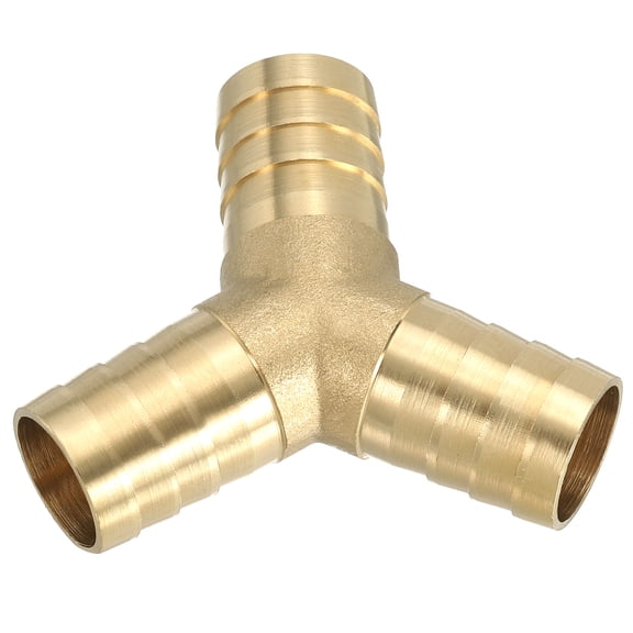 Uxcell 5/8" Brass Hose Barb Fitting, Y Type Barb Union Fittings Metals Splicer