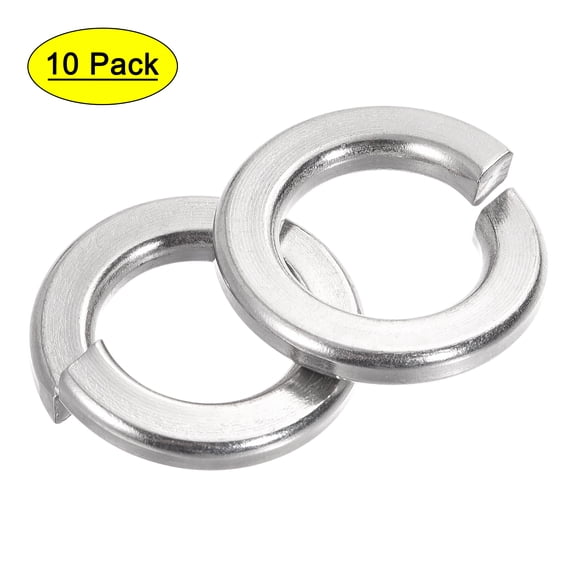 Uxcell 5/8-Inch 304 Stainless Steel Split Spring Lock Washer 10 Pack
