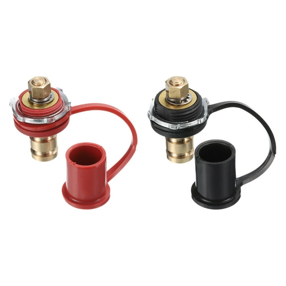 Uxcell 5/8 Inch Battery Terminal Charging Posts Positive or Negative Battery Terminal for Car RV Truck Charging 1 Pair