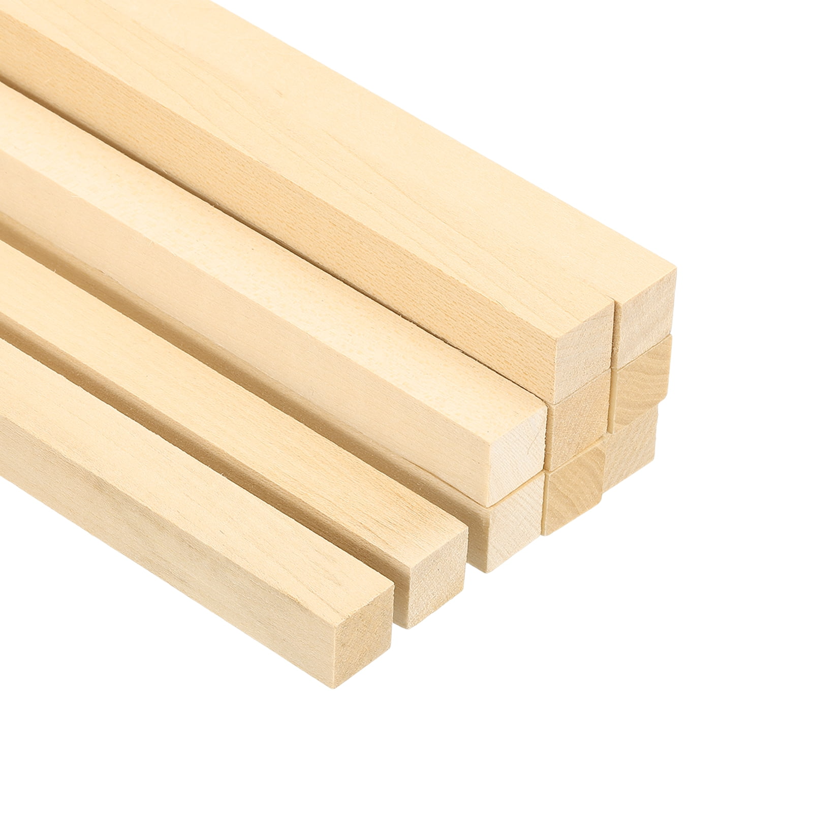 Uxcell 5/8 Inch Dowel Rods Wood Sticks, 10 Pcs 15.7 Inch Long Square Wooden Dowels Unfinished Hardwood Sticks for Craft DIY Supplies