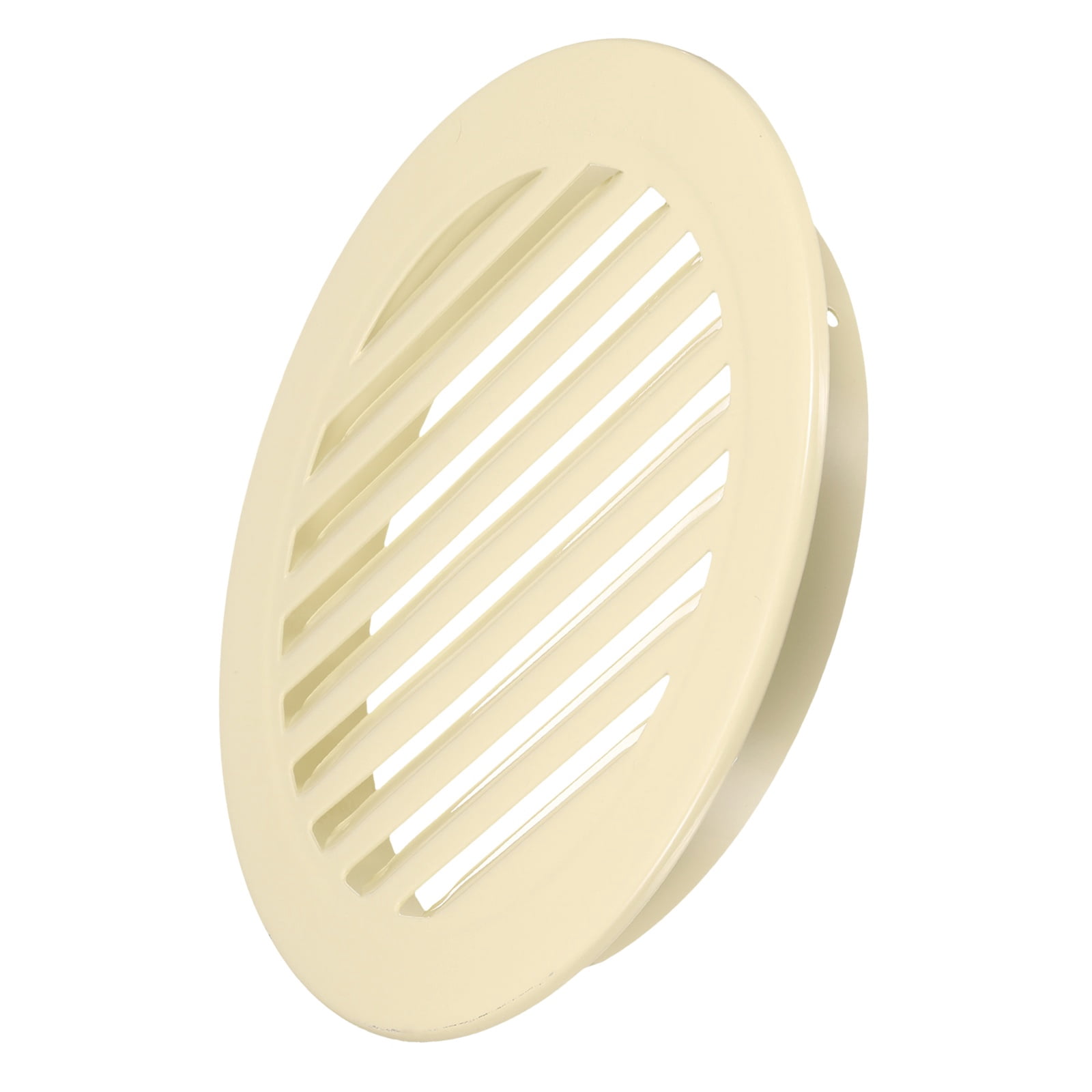 Uxcell 5.8" Round Air Vent, Louver Grille Cover Aluminum Alloy Soffit Vent HVAC Ventilation for Ceiling Wall Roofing Bathroom Kitchen Garage Duct Shed Garage, Beige