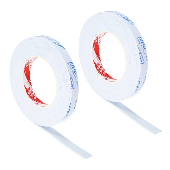 Uxcell 5/8"W x 5/64"T x 16.4Ft EVA Single Sided Foam Tape, White 2Pcs