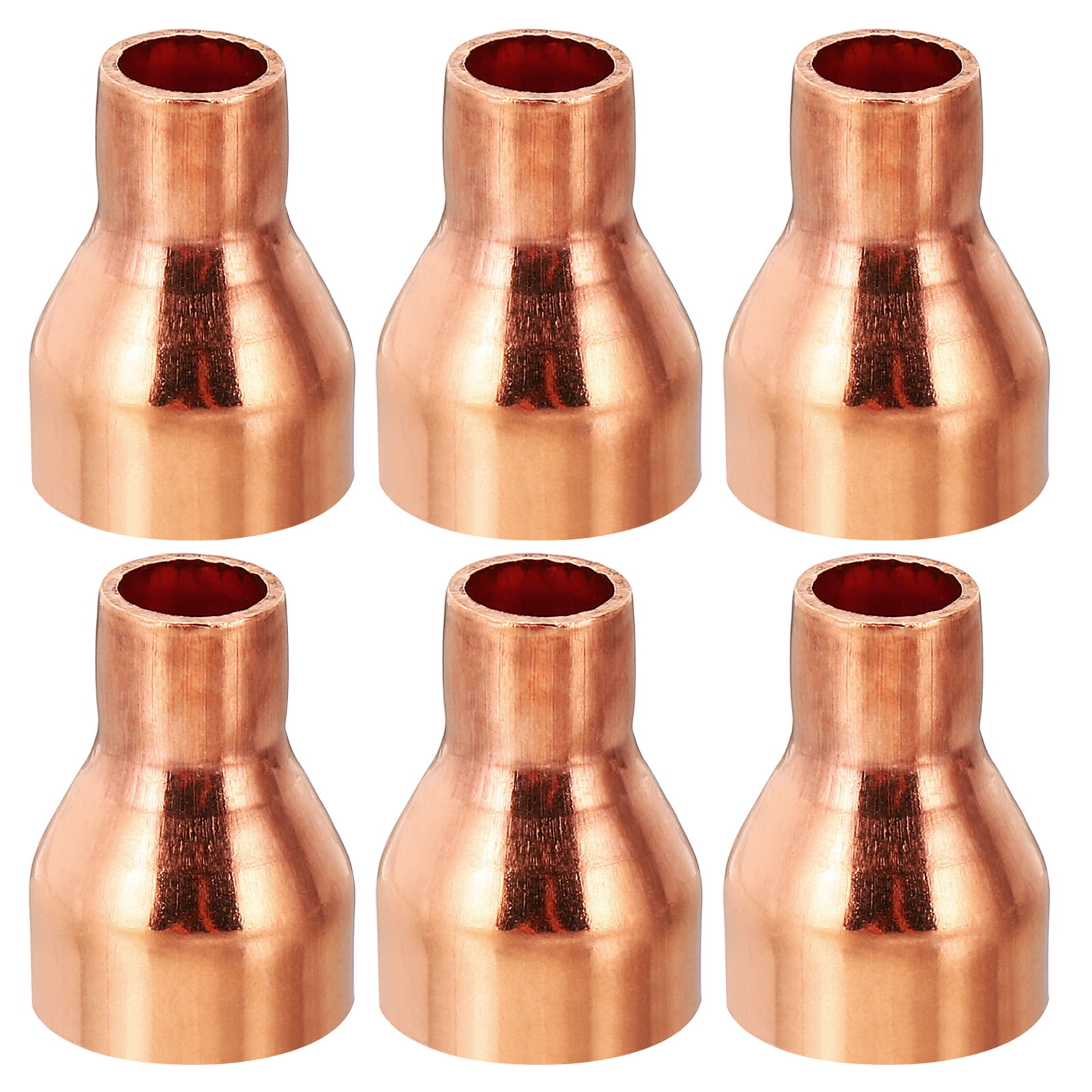 Uxcell 5 8 To 5 16 ID Copper Reducer 6Pcs Copper Reducing Coupling uxcell-5-8-to-5-16-id-copper-reducer-6pcs-copper-reducing-coupling