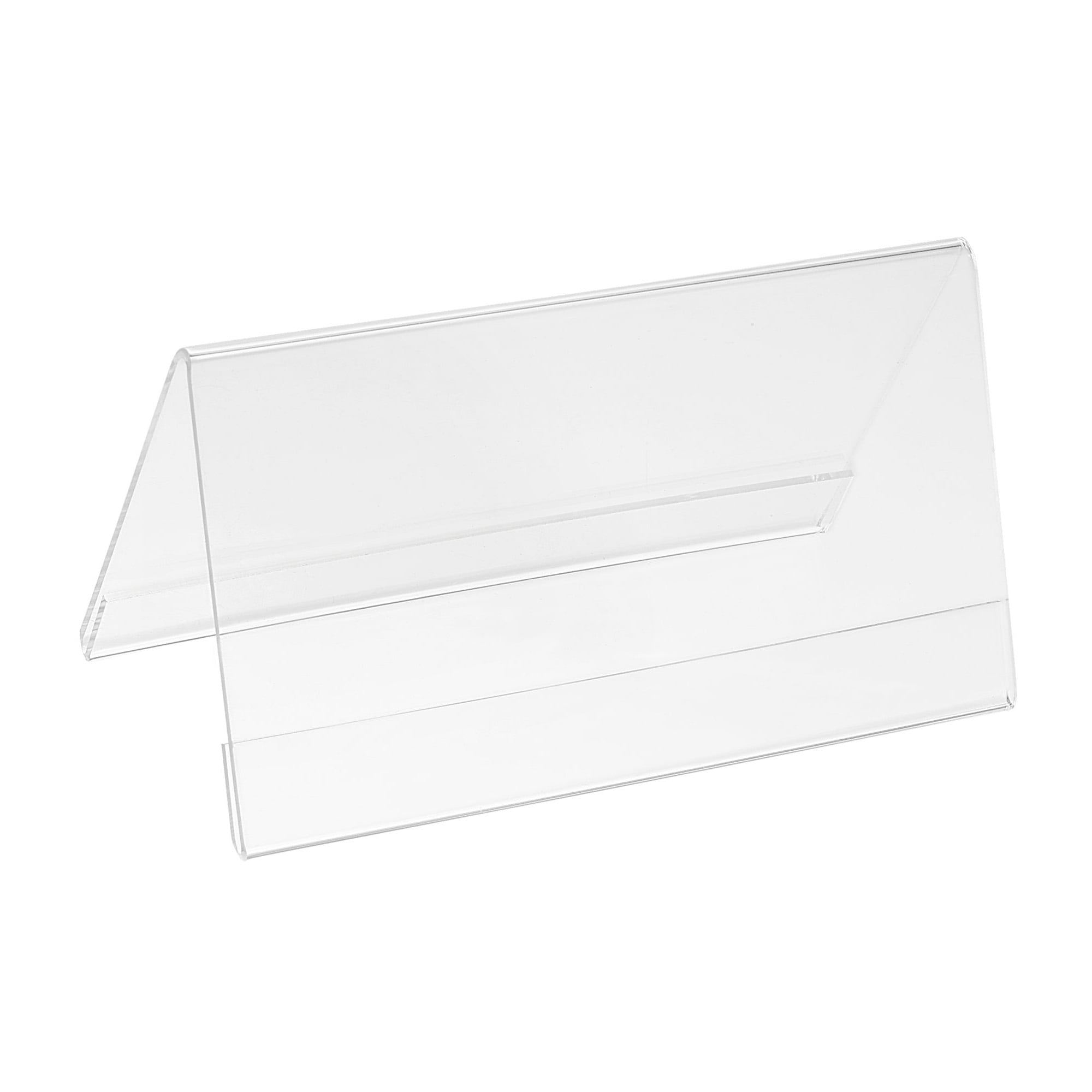 Uxcell 5.85 x 3.12inch Acrylic Desk Nameplate Holders,5Pcs Transparent