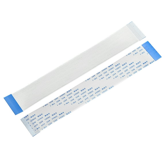 Uxcell 5.9" 0.03'' Pitch 26 Pins FPC FFC Flexible Ribbon Cable(B type) Plastic Multicolored 5Pcs