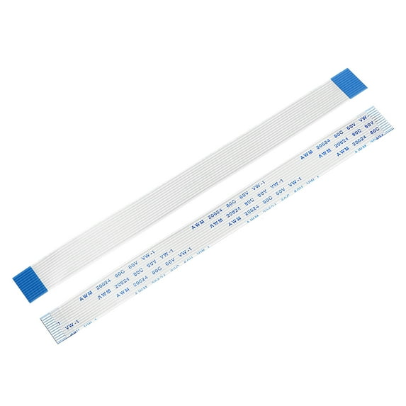 Uxcell 5.9" 0.03'' Pitch 7 Pins FPC FFC Flexible Ribbon Cable (B type) Plastic Multicolored 5pcs