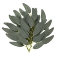 thumbnail image 1 of Uxcell 5.9 Inch Artificial Willow Leaves Fake Willow Greenery Garland Stems Dark Green 40 Pcs, 1 of 5