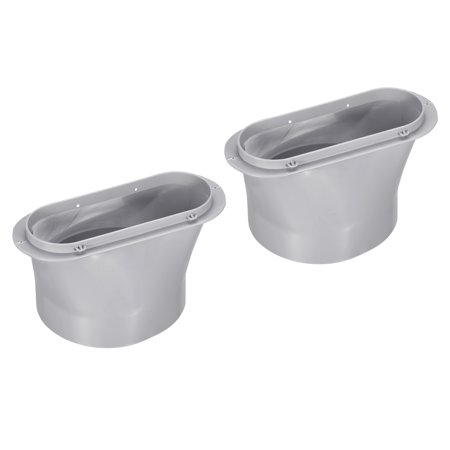 Uxcell 5.9 Inch Diameter Window Adaptor Tube Connector Portable Air Conditioners Exhaust Hose Adapter Gray 2 Pack