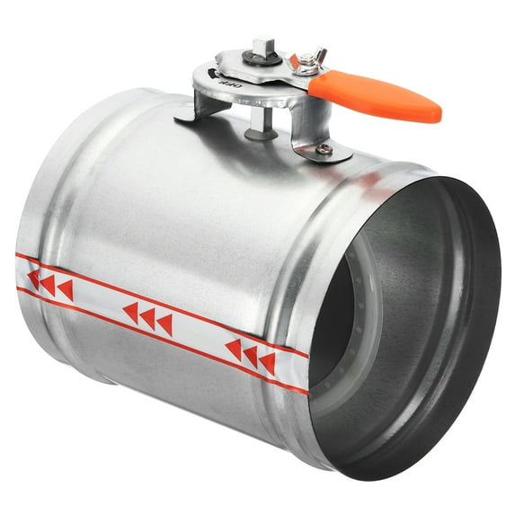 Uxcell 5.9 Inch Manual Control Volume Damper, Galvanized Iron Backdraft Damper for Air Duct, Airflow, Dryer Vent, 190mm