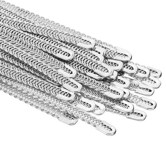 Uxcell 5.9 Inch Spiral Steel Boning, 36 Pack 10mm Steel Spiral Corset Boning Stay for Sewing Corset Underwear, Silver