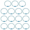 thumbnail image 1 of Uxcell 5.9 Inch Stainless Steel Wire Keychain Cable Key Ring Loop, Light Blue, 15 Pack, 1 of 7