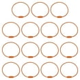 thumbnail image 1 of Uxcell 5.9 Inch Stainless Steel Wire Keychain Cable Key Ring Loop, Light Orange, 15 Pack, 1 of 7
