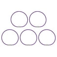 thumbnail image 1 of Uxcell 5.9 Inch Stainless Steel Wire Keychain Cable Key Ring Loop, Purple, 5 Pack, 1 of 7