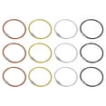 thumbnail image 1 of Uxcell 5.9" Length Wire Keychain Cable, 12Pcs Stainless Steel 2mm Key Ring for Hiking Sport, Red Black Gold Transparent, 1 of 6