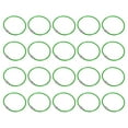 thumbnail image 1 of Uxcell 5.9" Length Wire Keychain Cable, 20 Pack Stainless Steel 2mm Key Ring Loop for Outdoor Hiking Sport, Green, 1 of 6