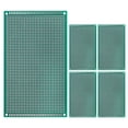 thumbnail image 1 of Uxcell 5.9" x 3.5" Double Sided PCB Board, 5 Pcs, Green, 1 of 5