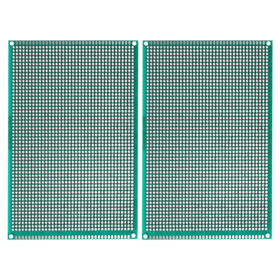 Uxcell 5.9" x 3.9" Double Sided PCB Board, 2 Pcs, Green