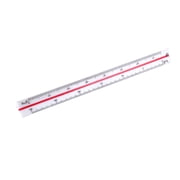 Uxcell 5.91 Engineer Triangular Scale Plastic Architect Rulers Plastic Transparent 1pcs