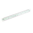 thumbnail image 1 of Uxcell 5.91'' Scale Ruler  Engineer Triangular Scale Architect Rulers Aluminum Oxide Transparent, 1 of 5